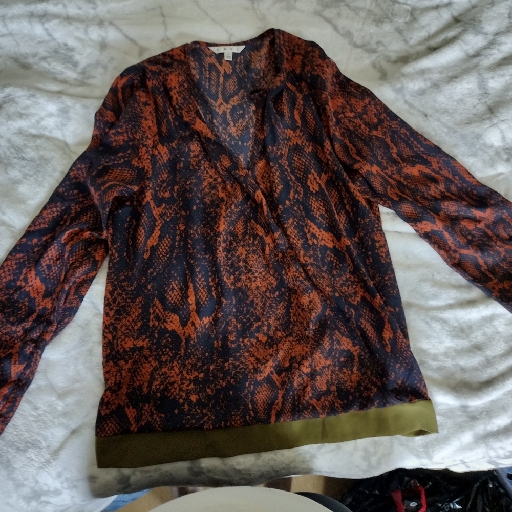 Cabi snake skin pattern shirt